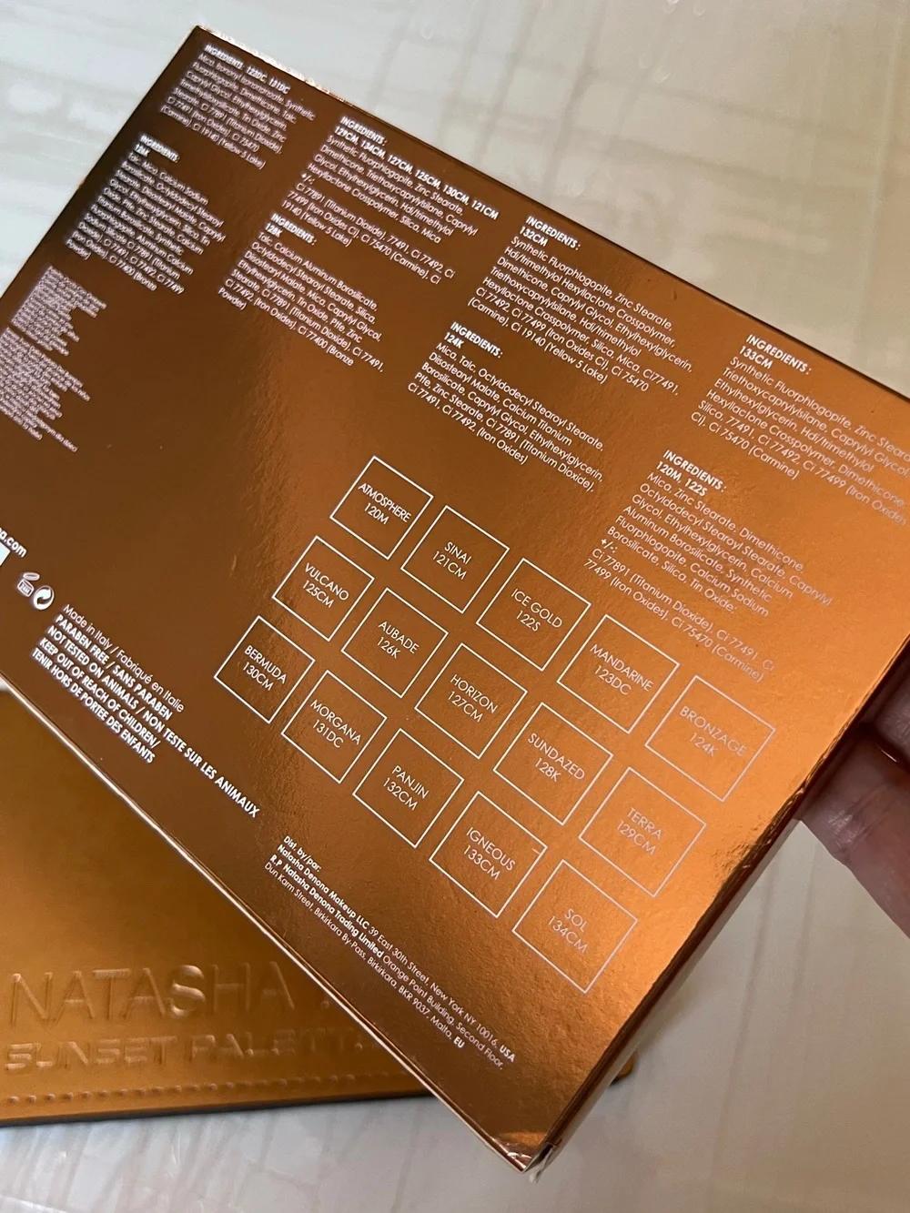 [Almost New] Natasha Sunset Palette Eyeshadow Palette ~ SUNSET